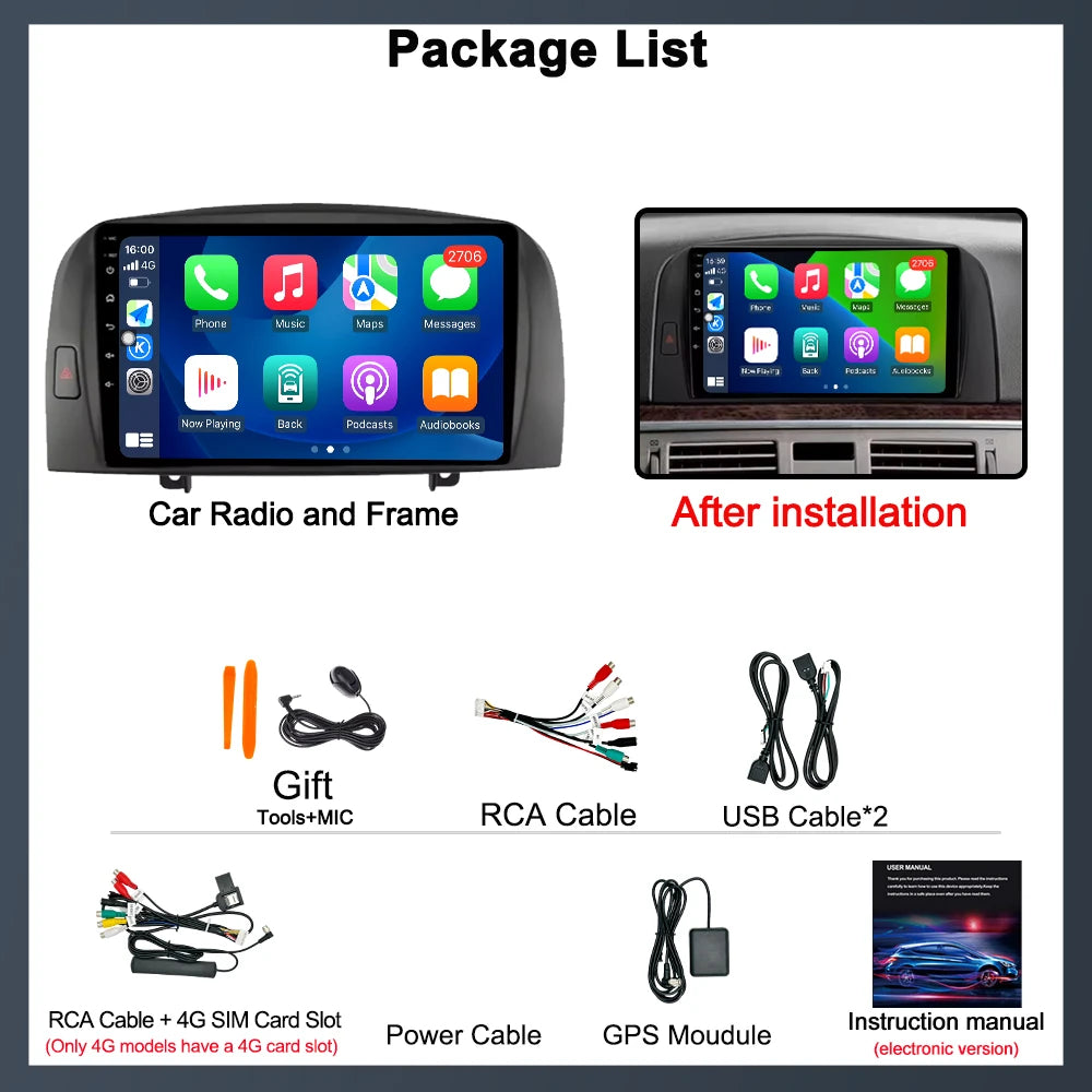 Car Radio Multimedia Player For Hyundai Sonata NF 2004 2005 2006 2007 2008 Wireless Carpla | AUTOKITSHOP