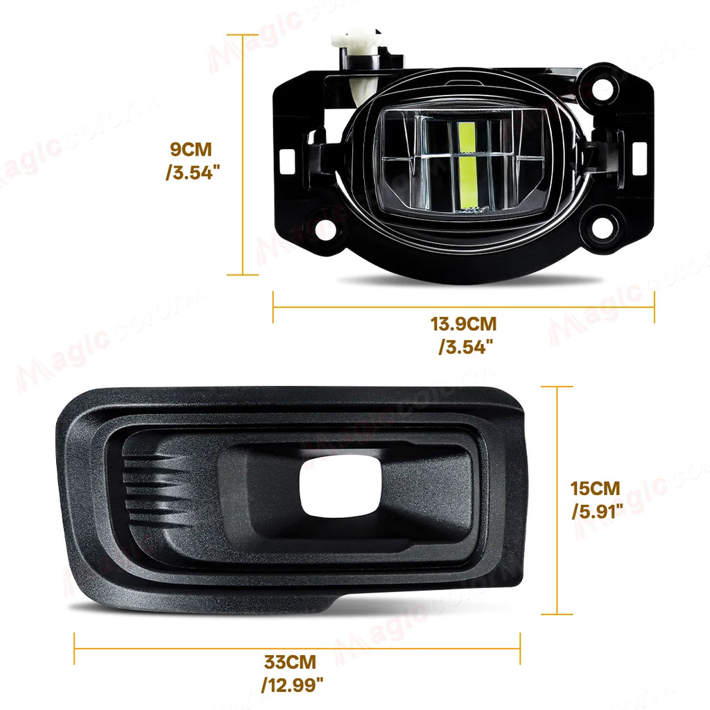 For Ford F-150 2024 2025 STX XL XLT LED DRL Fog Lamps Car Front Bumper Headlights DRL Dayt | AUTOKITSHOP