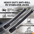 RV Stabilizer Jack Anti Sway Adjustable 17-35inch Ground Clearance I Beam Mount Stabilizer for T - Automotive LED Light