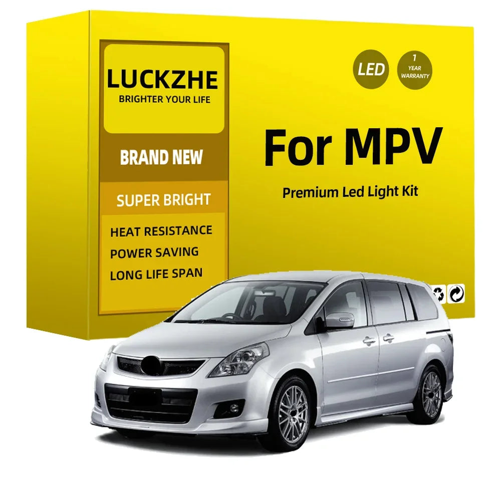 14-Piece LED Interior Light Kit for Mazda MPV 1996-2000 - Canbus Dome Map Door Trunk Bulbs | AUTOKITSHOP