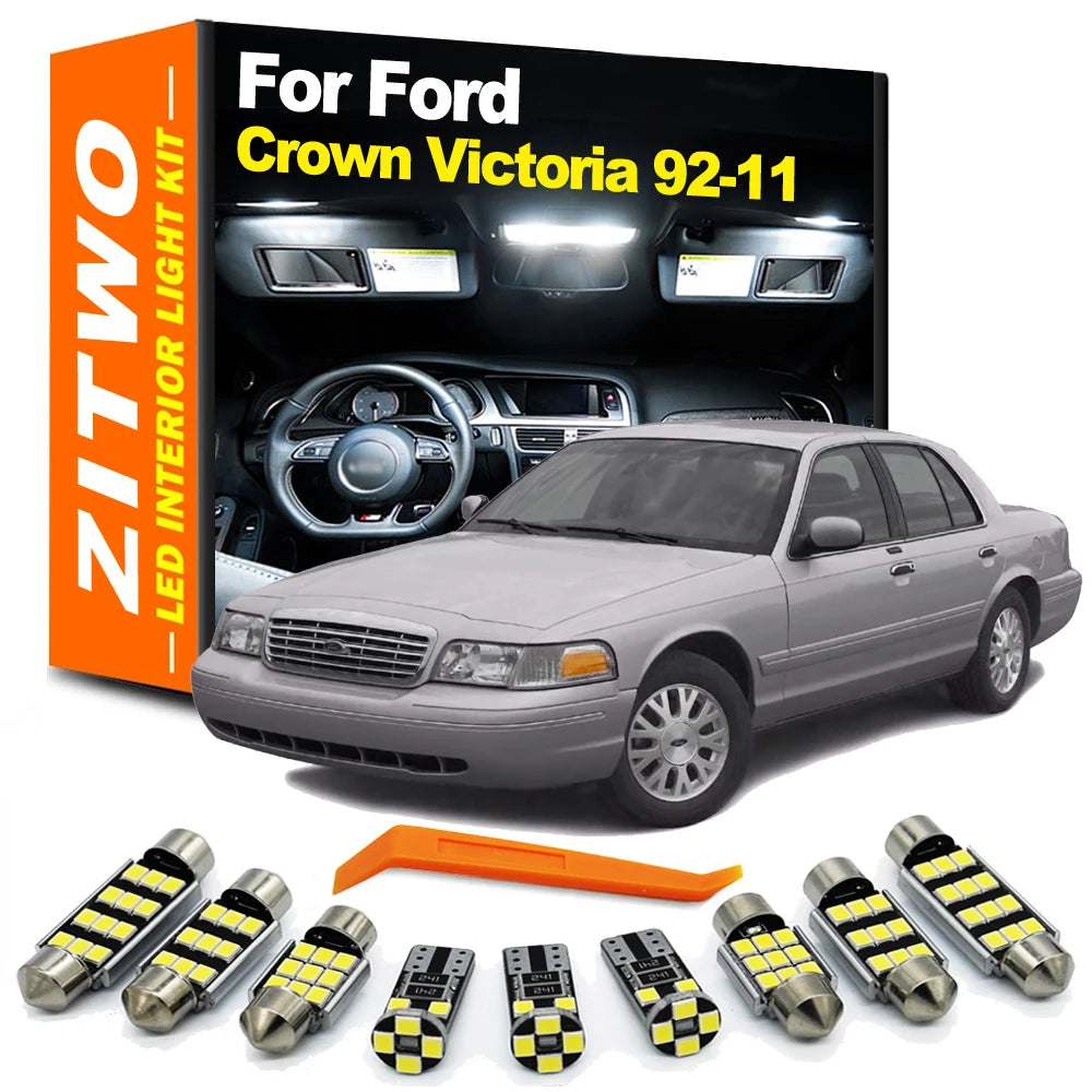 ZITWO Canbus No Error LED Interior Dome Map Trunk Light Kit For Ford Crown Victoria 1992- 2007 2008 2009 2010 2011 Accessories