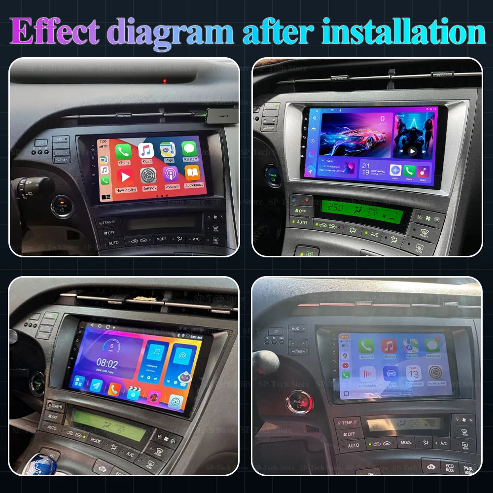 Android 16 For Toyota Prius 3 Xw30 2009-2015 Car Radio Multimedia Video Player Gps Navigat | AUTOKITSHOP