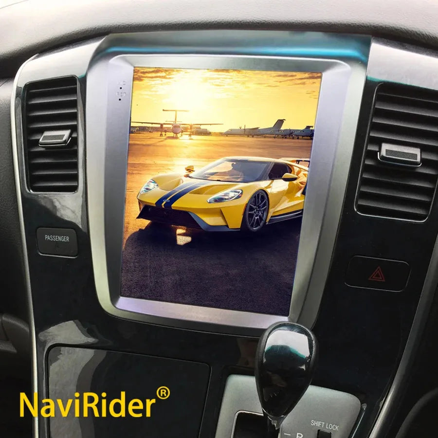 Stereo Android 15 For TOYOTA Alphard A10 Series Vellfire BT Vertical Screen HU GPS 9.7''DS