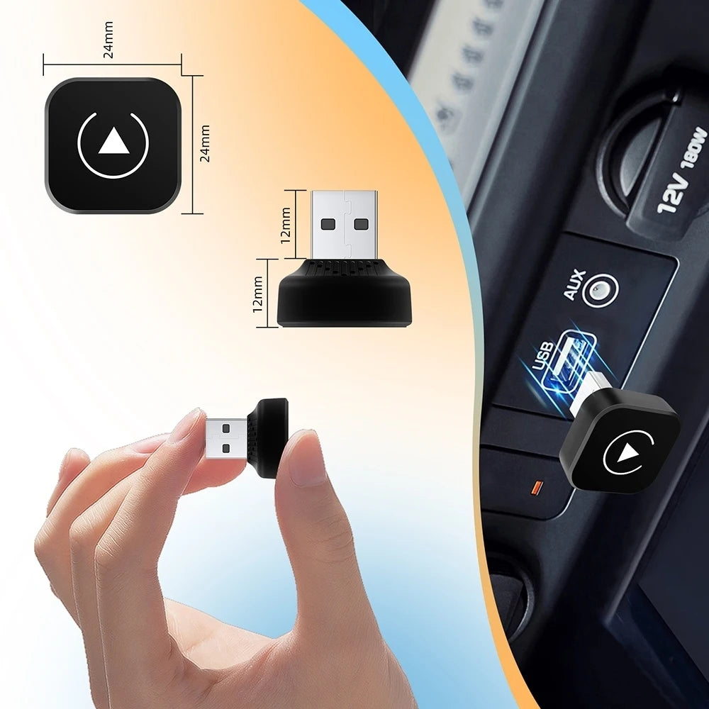 2026 New Adapter 2in1 Mini CarPlay Box Wired To Wireless CarPlay Android Auto Smart Box Bl | AUTOKITSHOP