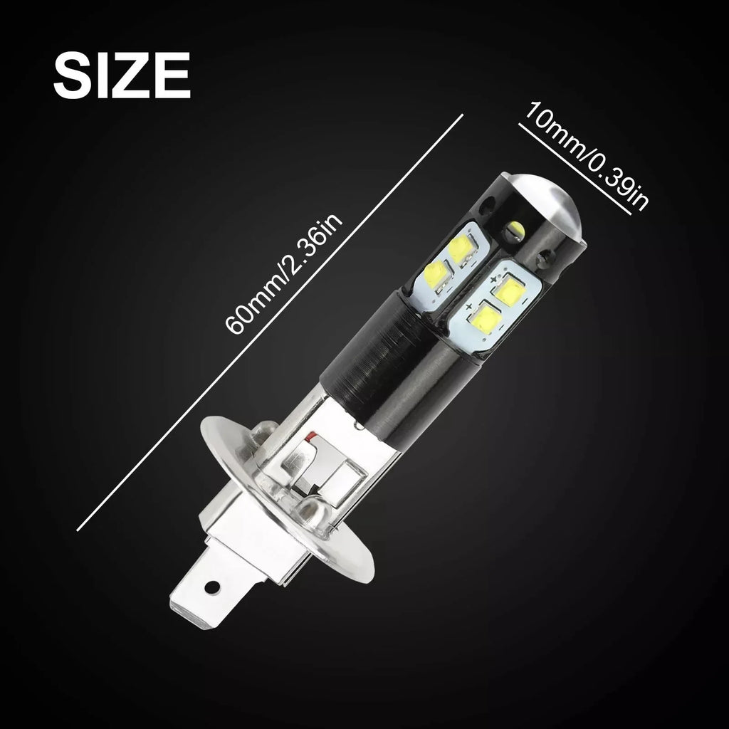 H1 LED Car Headlight 3200Lm 12V 24V 100W 6000K White High Low Beam Fog Lamps Light Bulbs S