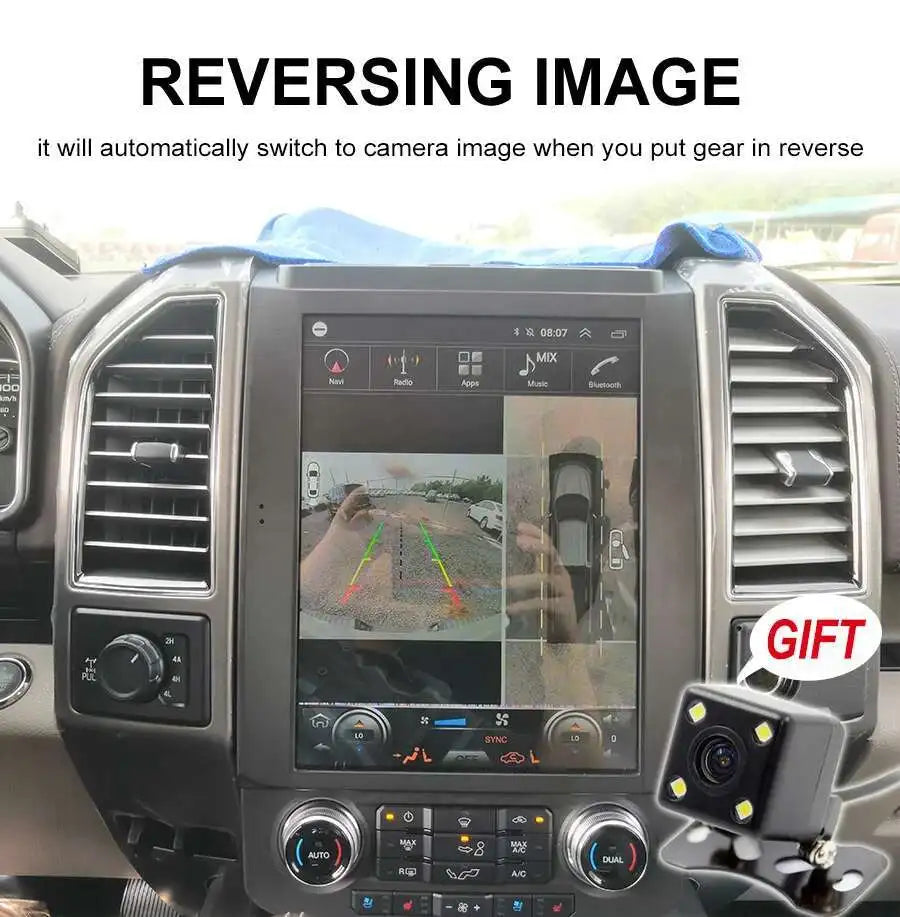 12.1“ Touch Screen Car Radio For Ford Raptor F150 F250 F350 F450 F650 2015 - 2019 Android