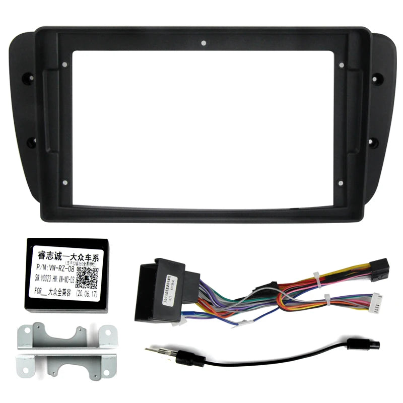2 Din Car Radio Fascia Frame for Seat Ibiza 6j 2009 - 2013 9 INCH Android Player Dash Kit  | AUTOKITSHOP