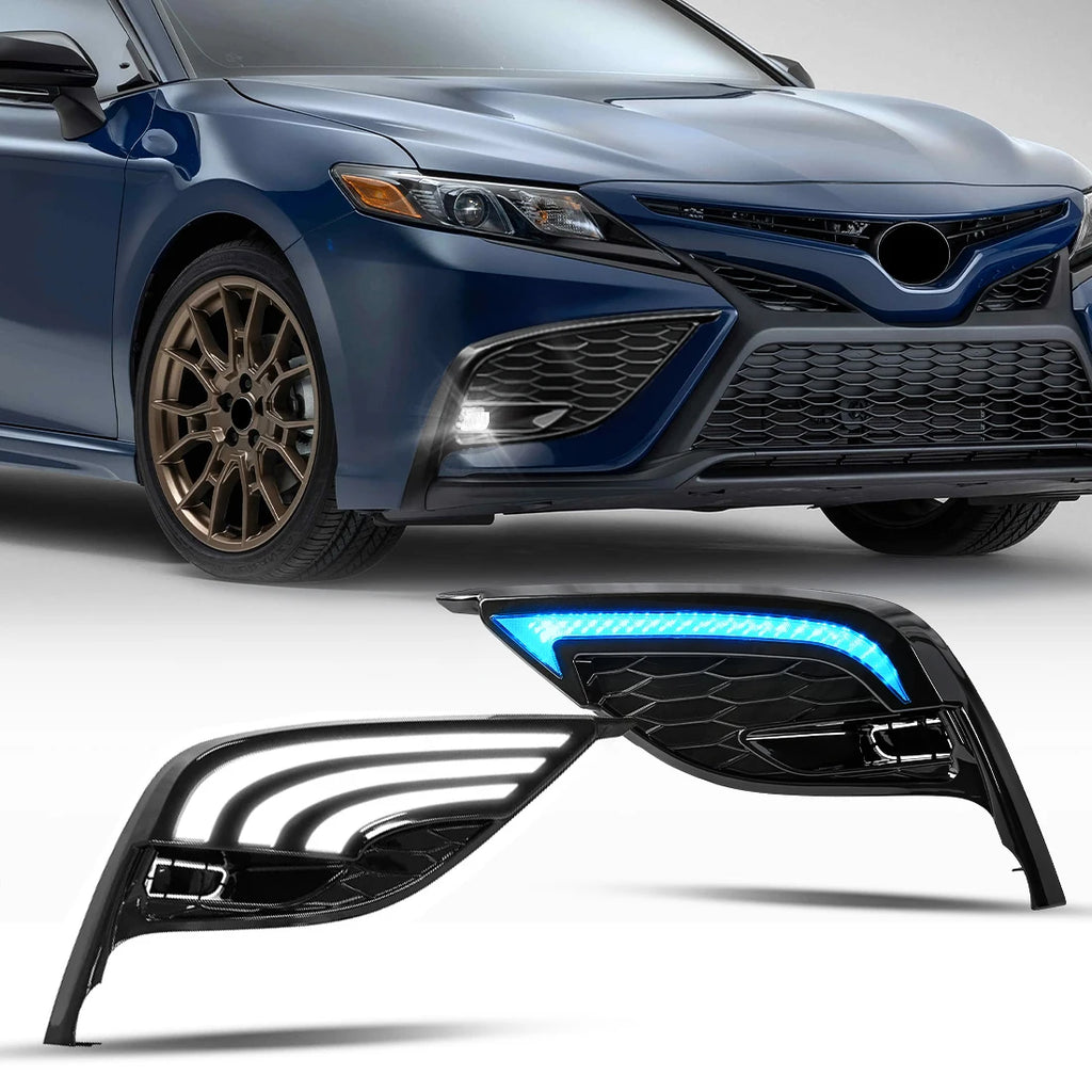 81482-06190 81481-06220 Led Fog Lights DRL Daylights for Toyota Camry 2021 2022 2023 Bumpe | AUTOKITSHOP