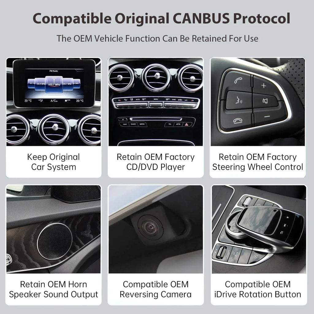 Wireless Carplay/Android Auto 12.3'' Touch Screen Multimedia Radio Receiver for Mercedes B | AUTOKITSHOP