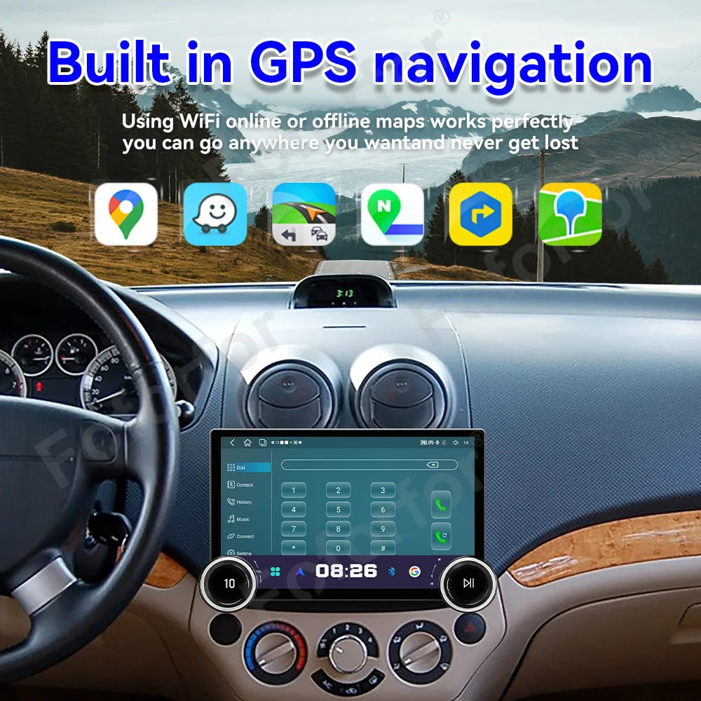 Crystal Clear Touch Screen 11.5 Inch Android 15 Smart Car Media GPS Navigation Wireless Ca