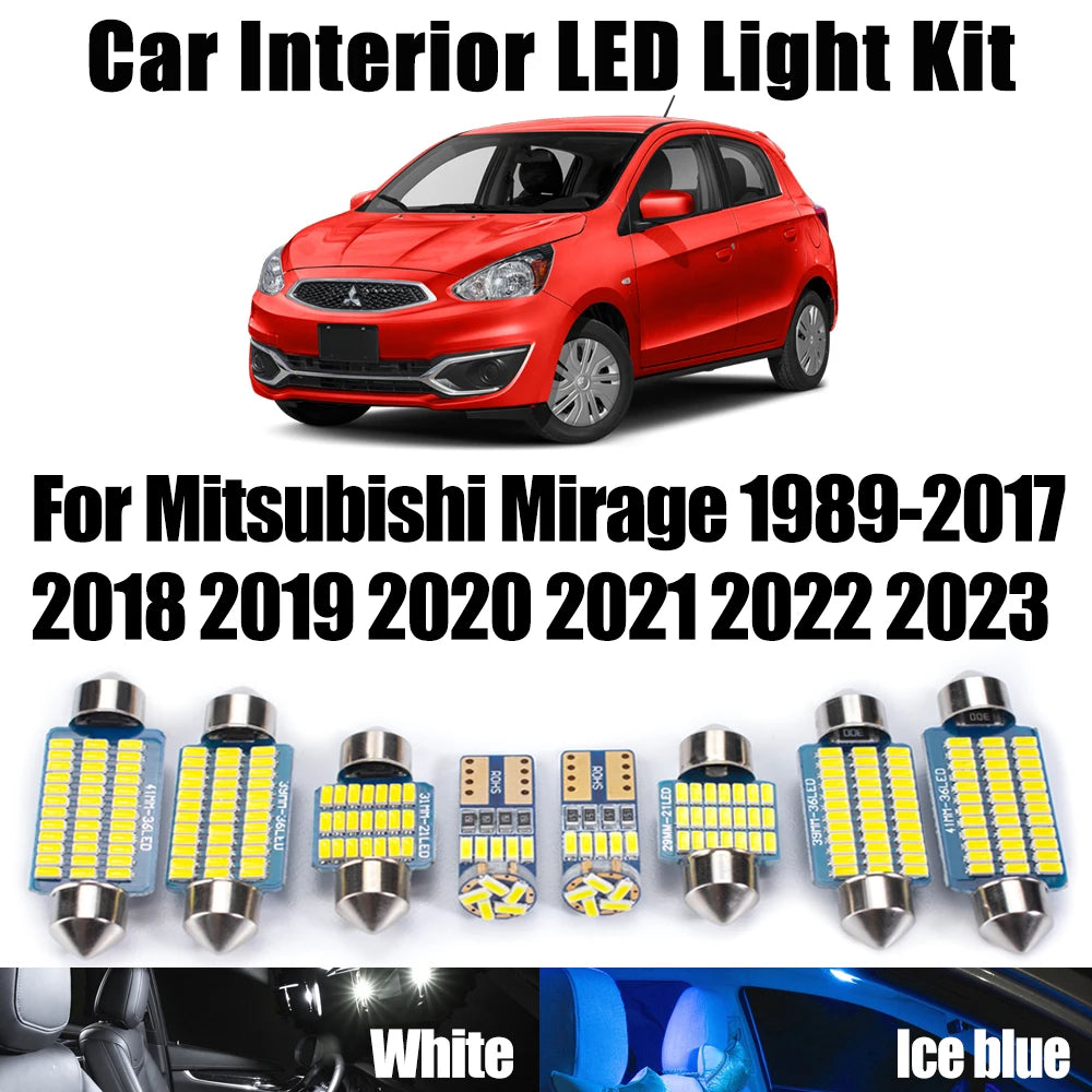 Canbus LED Interior Map Reading Trunk Light Kit For Mitsubishi Mirage 1989- 2018 2019 2020