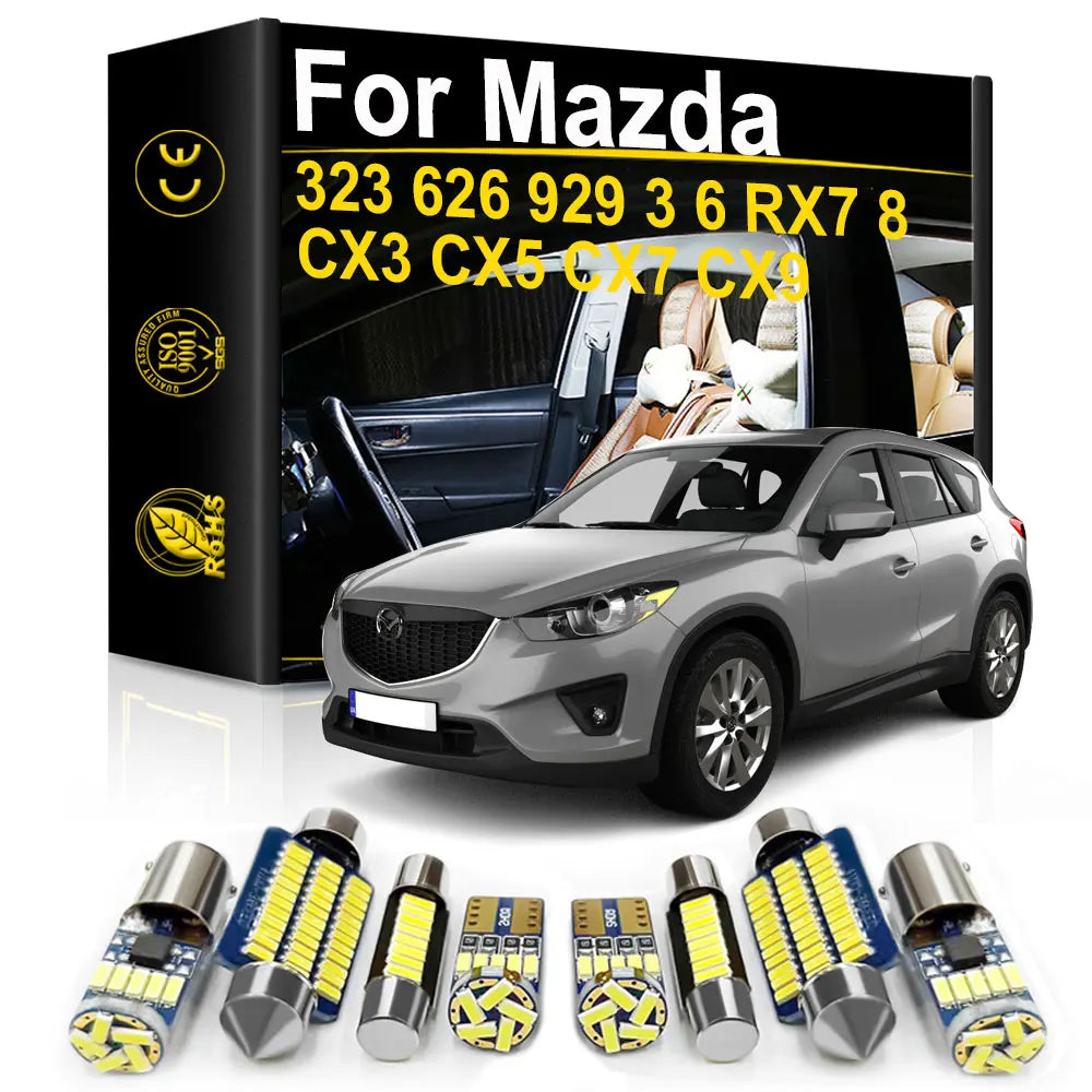 LED Interior Light Kit for Mazda 323 626 929 CX3 CX5 CX7 CX9 RX7 RX8 3 6 Protege Navajo Tribute MPV Canbus Indoor Lam...