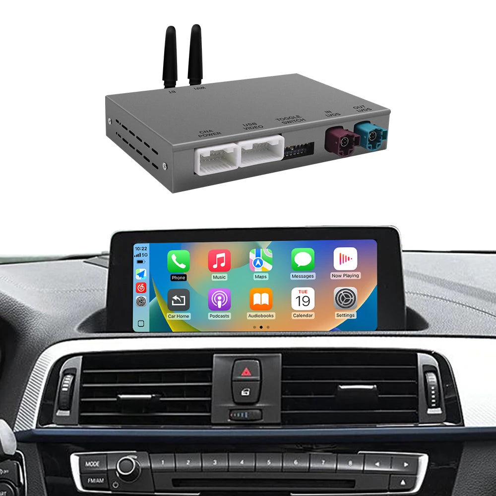 Wireless CarPlay for BMW 1 2 3 4 5 7 Series X1 X2 X3 X4 X5 G01 2017-2019 with Android Mirr