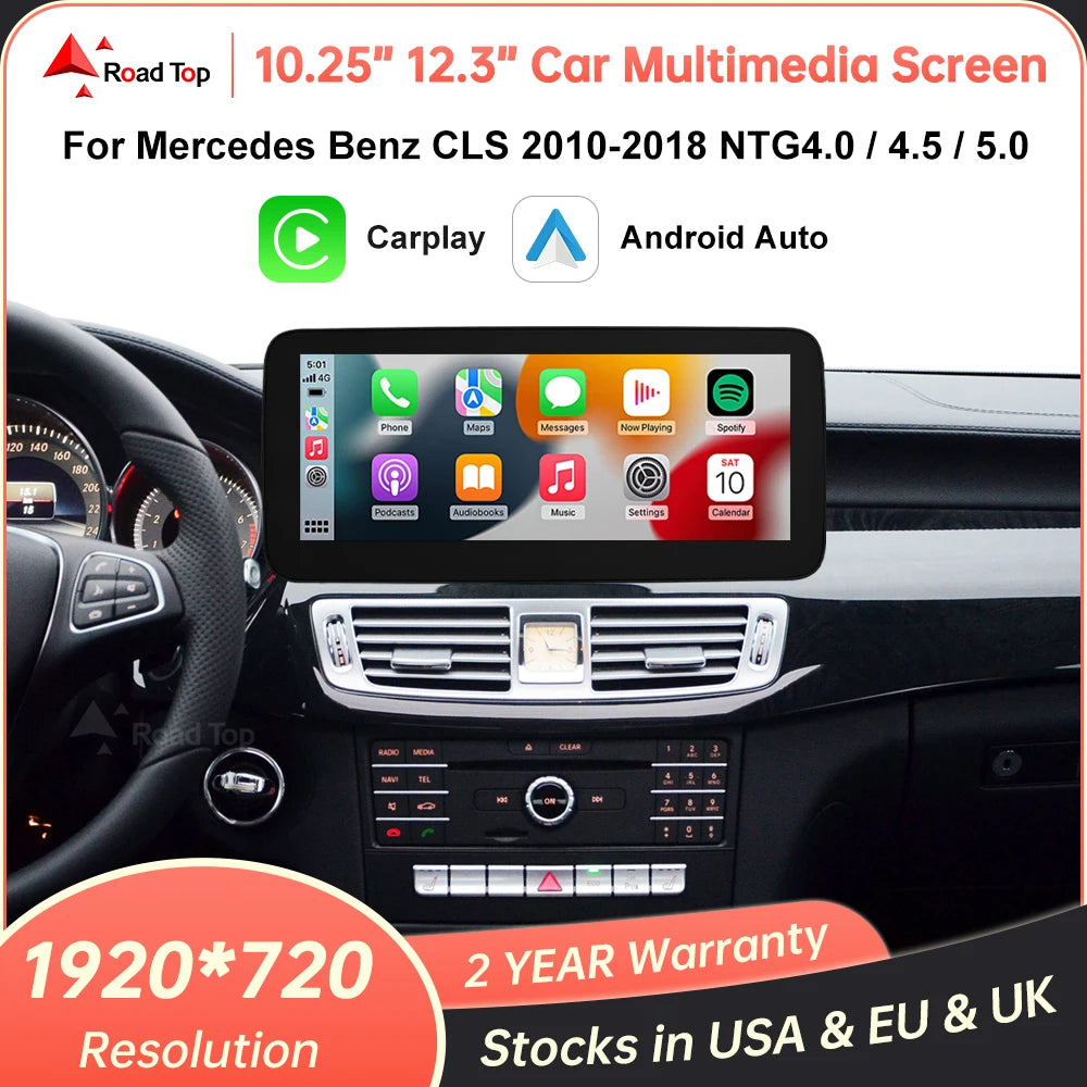 1920*720 Multimedia Display Screen Wireless CarPlay Android Auto for Mercedes-Benz CLS W21 | AUTOKITSHOP