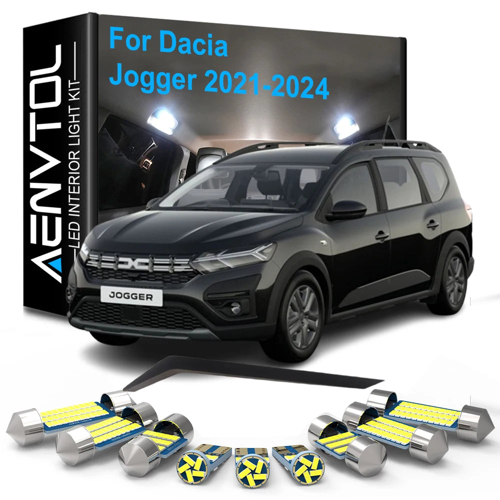 10-Piece LED Interior Light Kit for Dacia Jogger - Canbus Error-Free Bulbs | AUTOKITSHOP