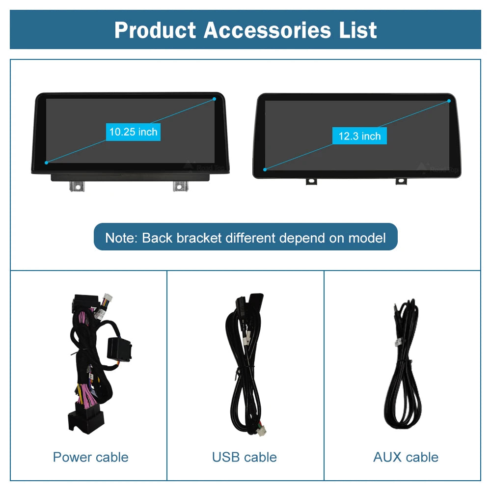 Road Top 1920*720 Wireless Carplay Android Auto Multimedia Display Screen For BMW 3 4 Seri | AUTOKITSHOP