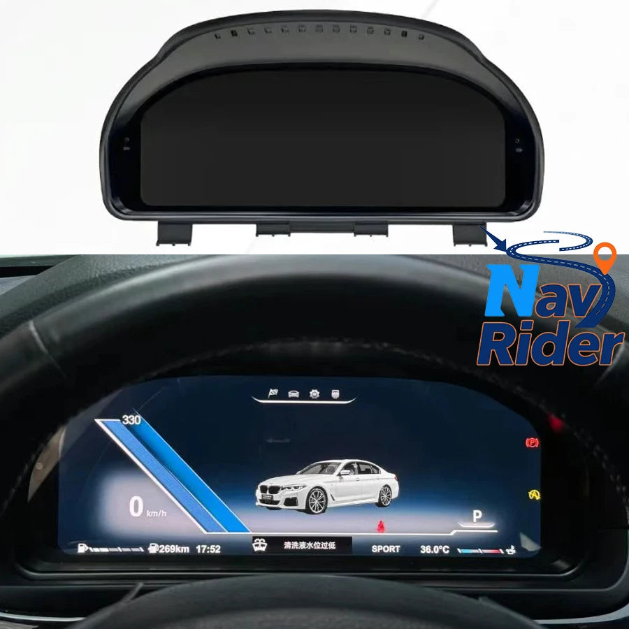 12.3inch LCD Dashboard Panel Instrument Cluster For BMW 5 6 7 Series GT F10 F06 F12 F13 F0 | AUTOKITSHOP