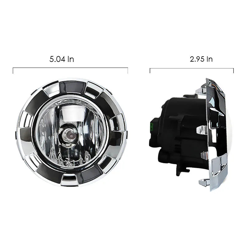 Car Fog Lights For Mitsubishi Pajero 3 2007 2008 2009 2010 V73 V97 Front Bumper Chrome Pai | AUTOKITSHOP