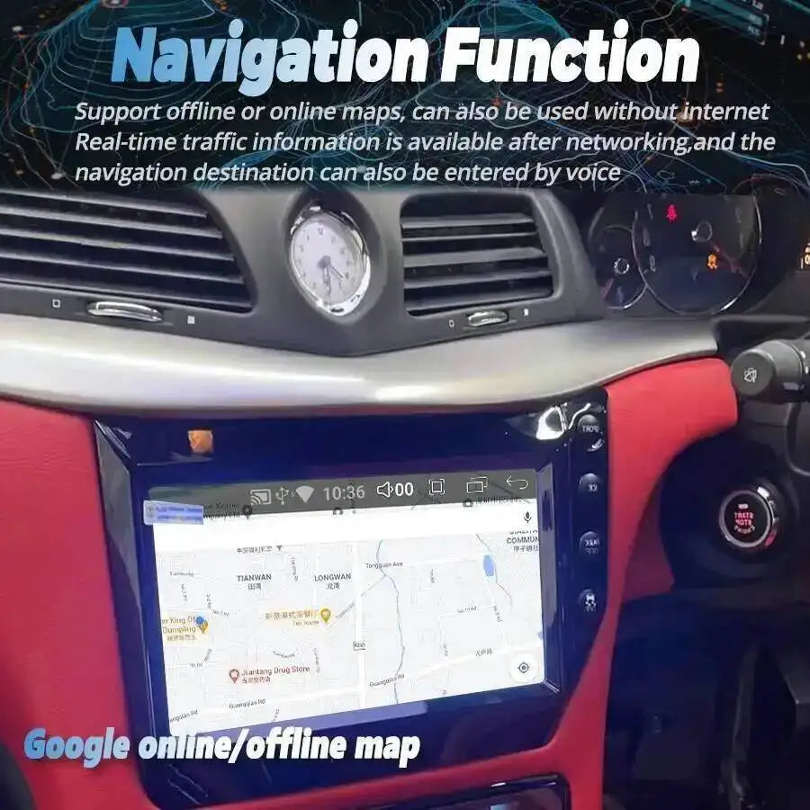S 8.4inch Android Screen For Maserati GranTurismo GT/GC 2007-2017 Car Radio Multimedia Vid | AUTOKITSHOP