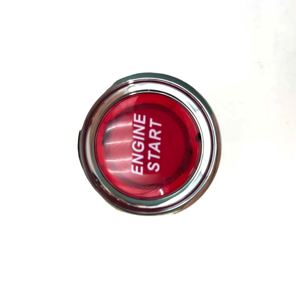 Universal 12V Race Car Engine Start Switch Push Button Starter Red LED Chrome
