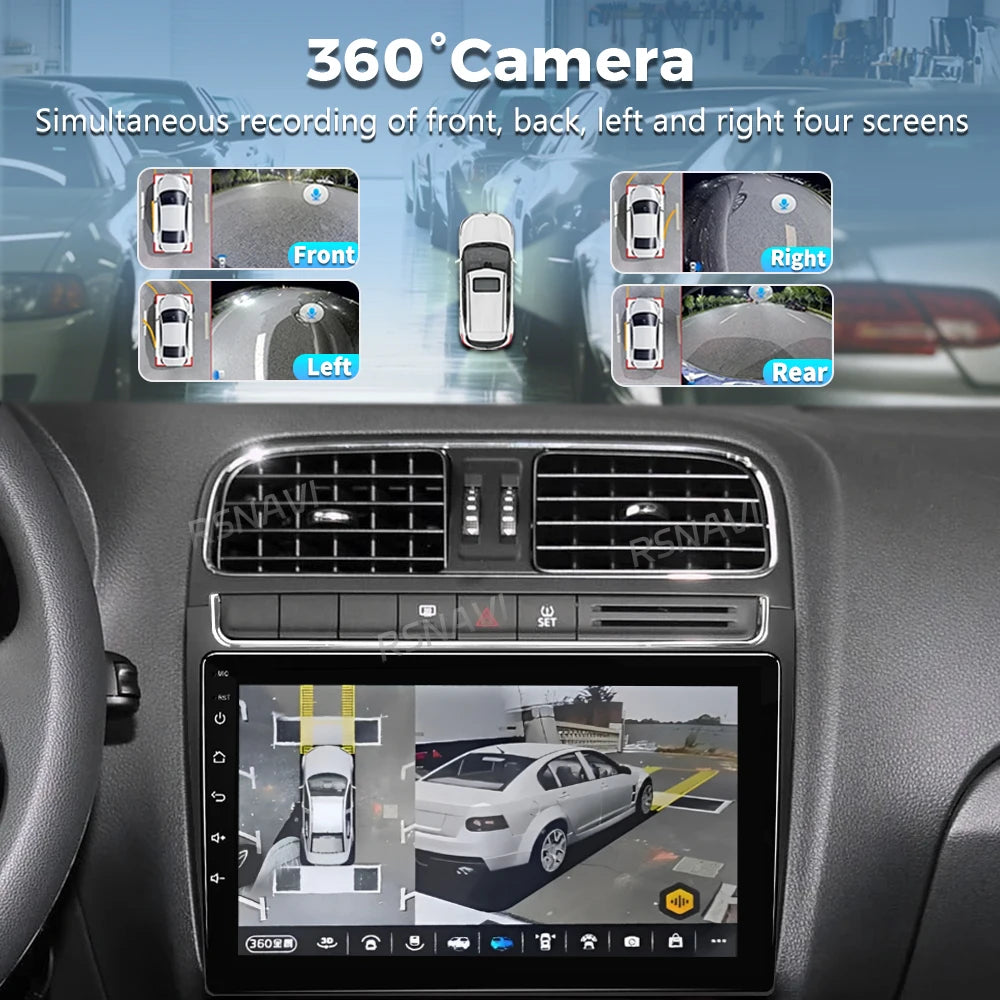 Android 16 2K QLED For Volkswagen VW POLO 5 2008-2017 Android Car Radio Multimedia Video P