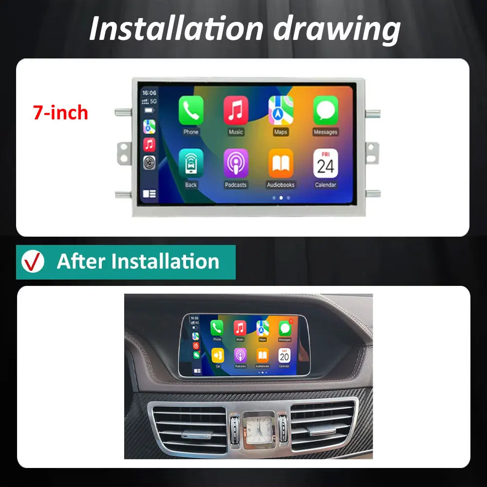 7 " For Benz E-Class W212 E Coupe C207 2012 - 2016 Android 16 Car GPS Navi Player WIFI Car