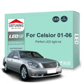 24-Piece LED Interior Light Kit for Toyota Celsior UCF30 UCF31 2001-2006 - Canbus Dome Map Door Trunk Bulbs | AUTOKIT...
