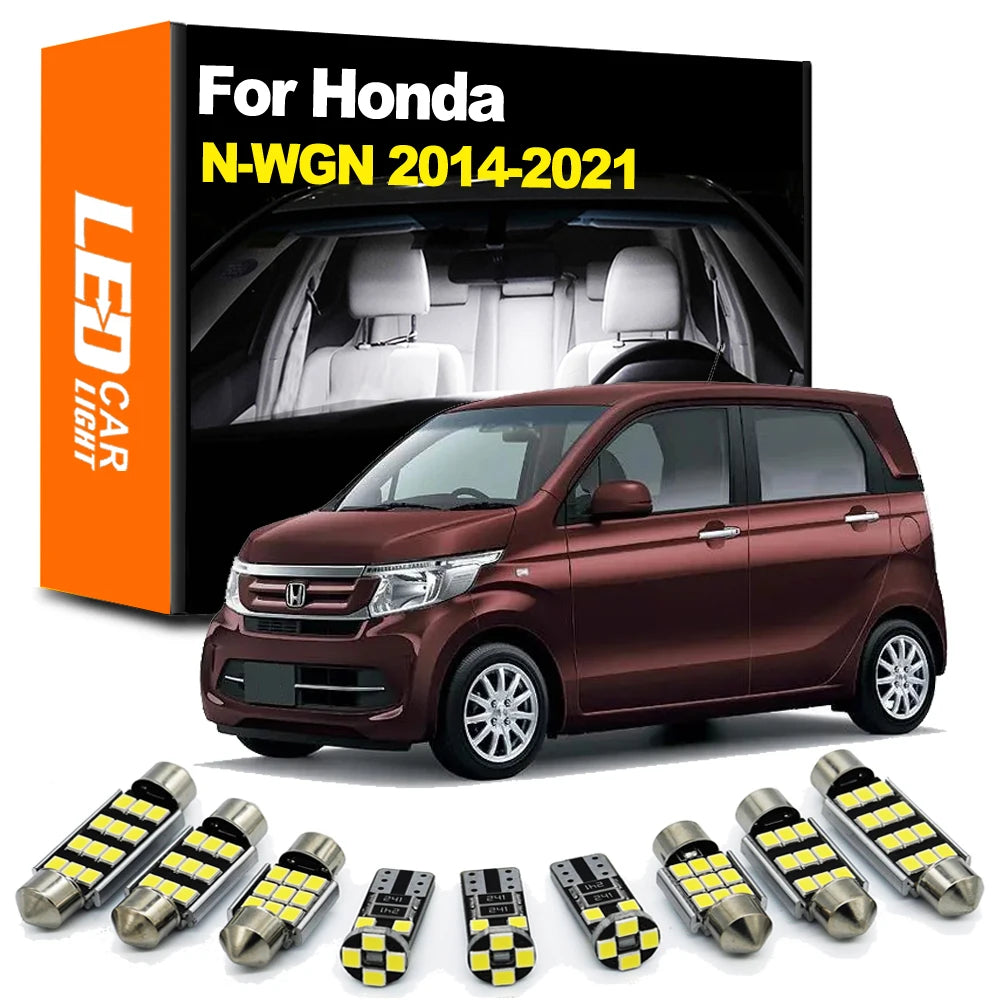 7-Piece LED Interior Light Kit for Honda N WGN N-WGN NWGN 2014-2017 - Canbus Dome Map Door Trunk Bulbs | AUTOKITSHOP