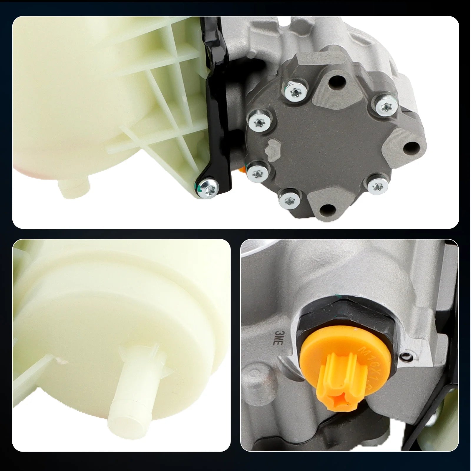 96-1008R Power Steering Pump w/Reservoir For 2003-2007 Dodge Ram 3500 2008-2009 4500 5500