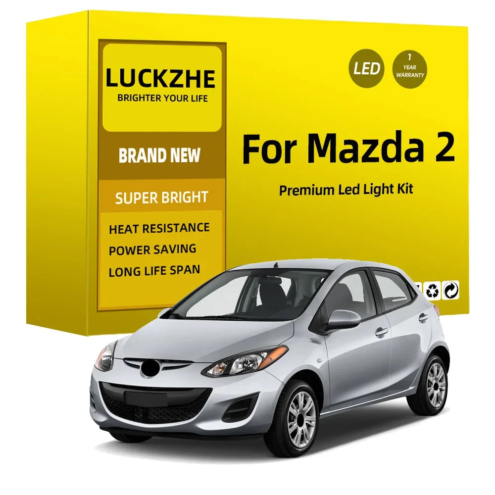 LED Interior Light Kit for Mazda 2 Demio DY DE DJ DL 2002-2017 - Canbus Dome Map Door Trunk Bulbs | AUTOKITSHOP