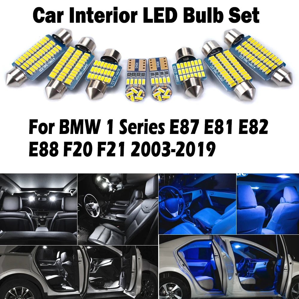 LED Interior Light Kit for BMW 1 Series E87 E81 E82 E88 F20 F21 2003-2019 - Canbus Dome Map Door Trunk Bulbs | AUTOKI...
