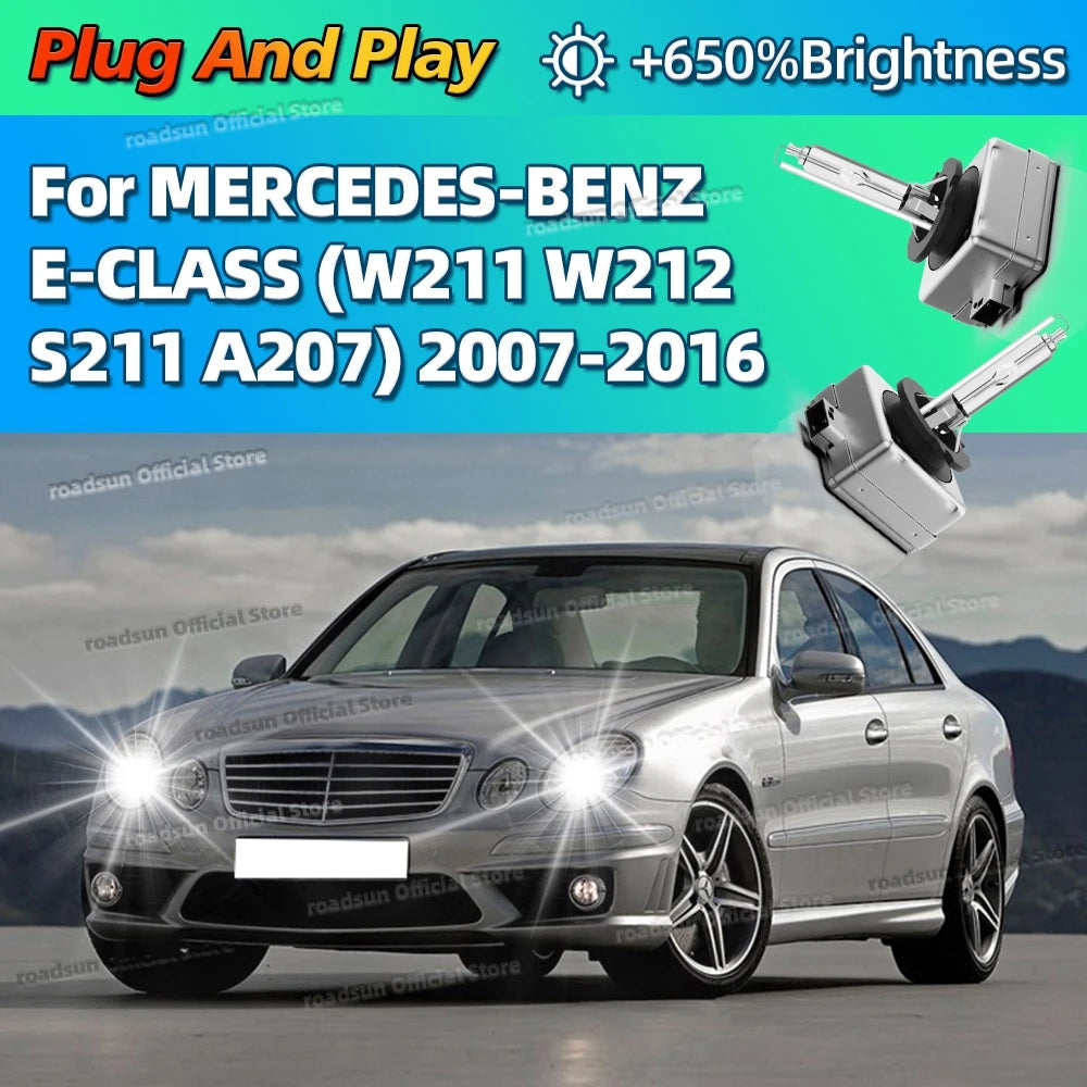 Xenon HID Lamp Bulbs Car Headlight D1S 6000K Light For MERCEDES BENZ E CLASS W211 W212 S21