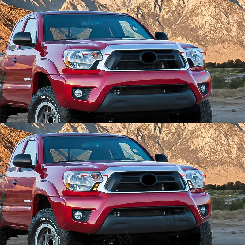 For Toyota Tacoma 2012 2013 2014 2015 LED DRL Daytime Running Light White Daylights Yellow | AUTOKITSHOP