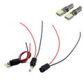 t5 bulb+2pcs car led lamp connector T5 bulb holder adaptor for led bulb auto t5 wedge base