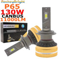 P65 130W LED Headlights 6000K 13000LM Super Bright White Light H1 H7 H8 H11 HB3 9005 9006