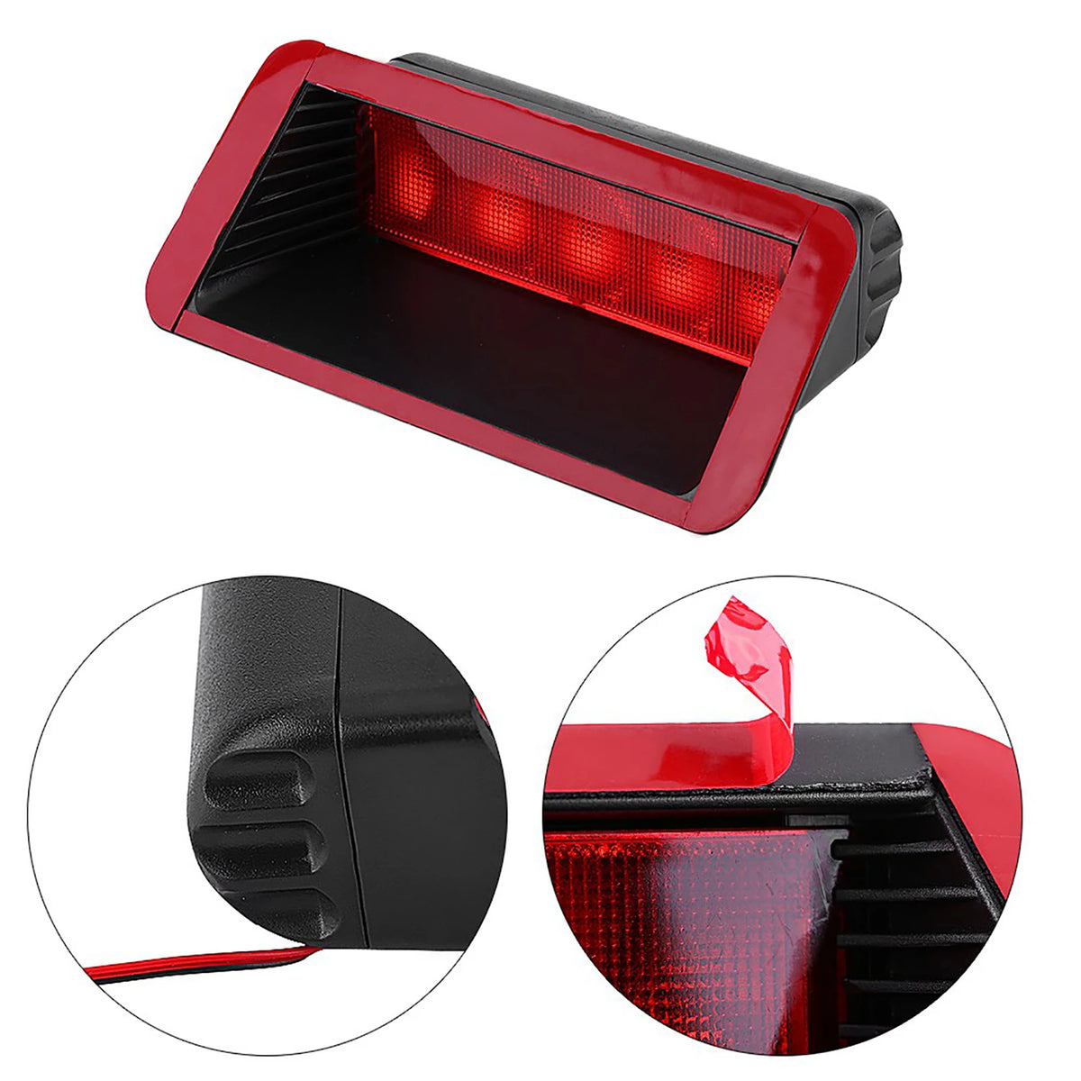Universal Car Rear Red Brake Lights 12V 5LED Stop Light Auto Truck Cargo Tail Light Safety Light - Canbus LED Car Light