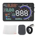 5.5Inch OBD II Car HUD Display Auto Windshied Reflective Screen Speed Display Speed Warning Spee - Automotive LED Light