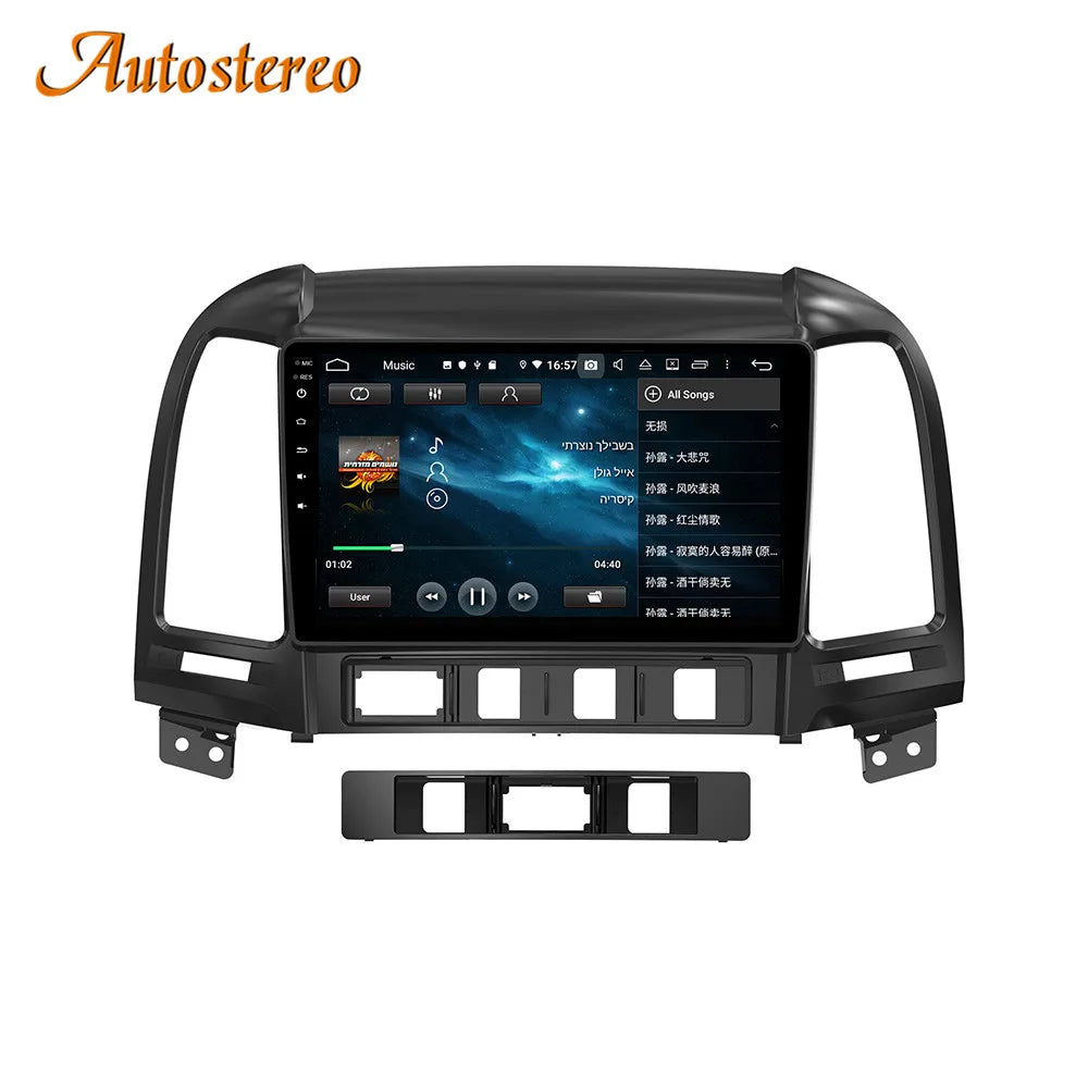 Carplay Android 14 Car Multimedia Player GPS Navigation for Hyundai Sante Fe 2006-2012 Car