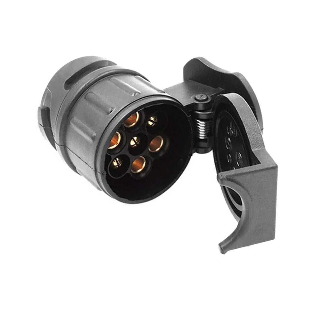 Waterproof 13 To 7 Pin Plug Trailer Caravan Electric Adapter Socket Connector 12V For Euro