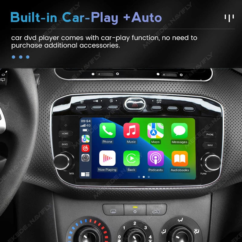 Carplay Andorid Auto Car Radio for Fiat Linea Punto EVO 2012-2015 Intelligent System Playe | AUTOKITSHOP