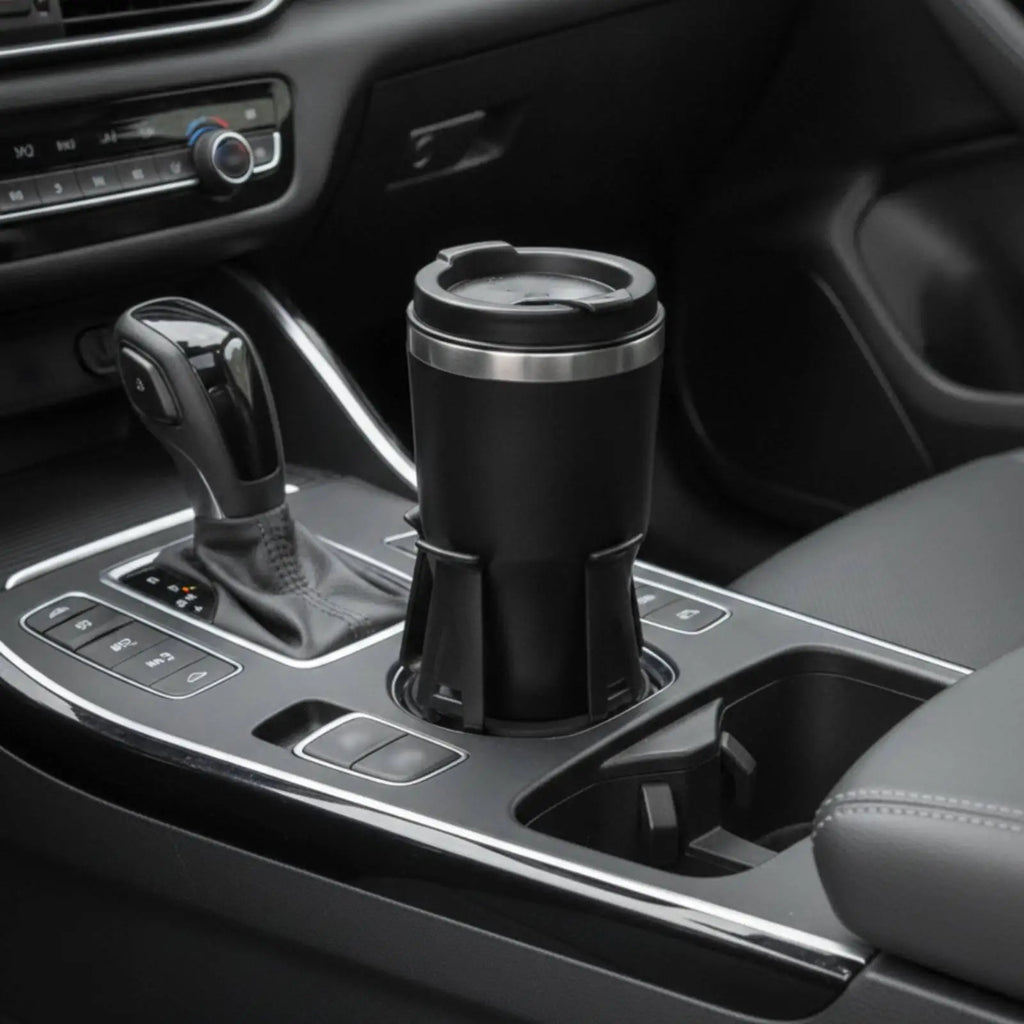 Car Cup Holder Limiter Anti-Bump Cup Holder Limiter with Flexible Arms - Automotive LED Light