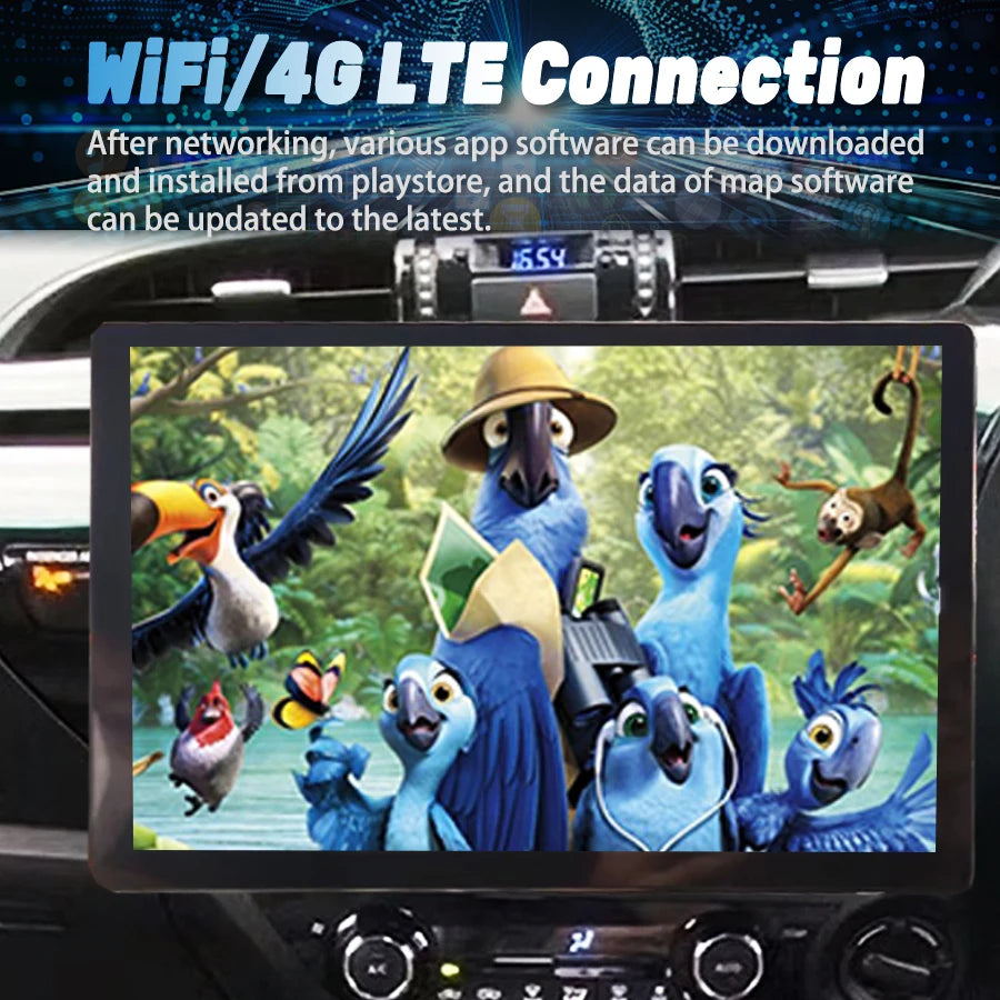 RHD 13.3" For Toyota Hilux 2024 2020 Qled Screen Android Stereo Car Radio Multimedia Playe | AUTOKITSHOP
