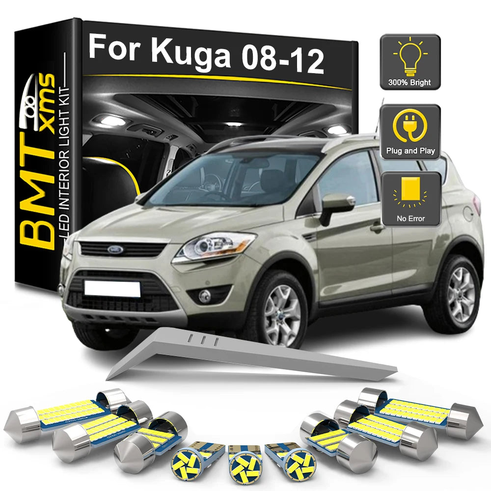 15-Piece LED Interior Light Kit for Ford Kuga - Canbus Error-Free Bulbs | AUTOKITSHOP