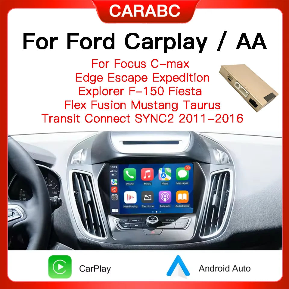 carabc Wireless Carplay for Ford Fusion C-max Explorer Focus Fiesta Edge F150 Sync2 System | AUTOKITSHOP