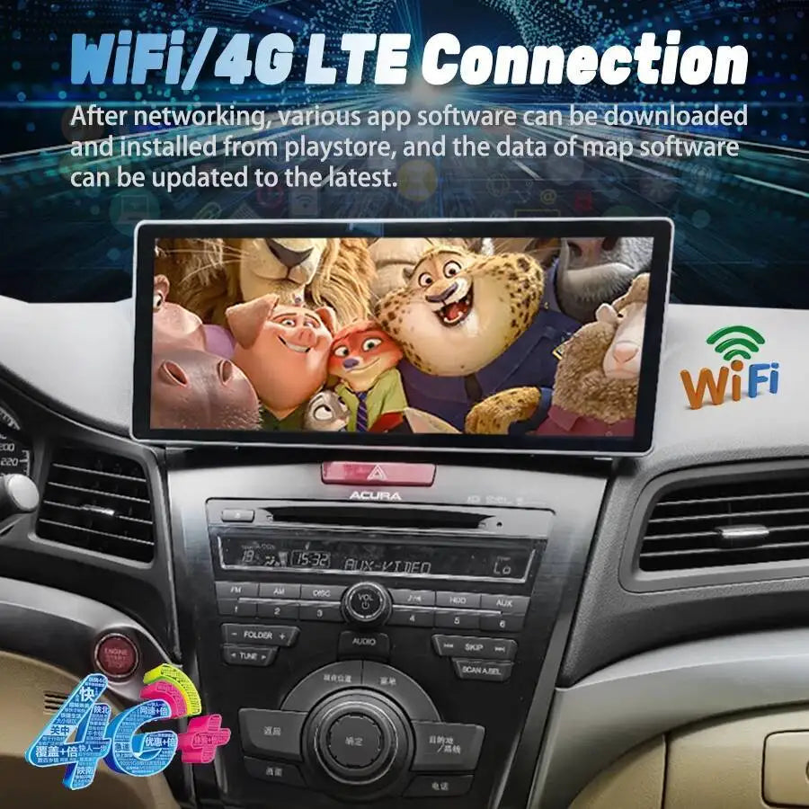 12.3-inch Stereo GPS Navigation For Honda Acura ILX 2013-2021 Car Radio Multimedia Video P | AUTOKITSHOP
