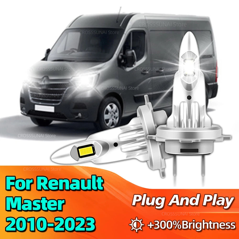 30000LM Super Bright Canbus Auto Headlamp LED Car Headlight Bulb For Renault Master 2010 2
