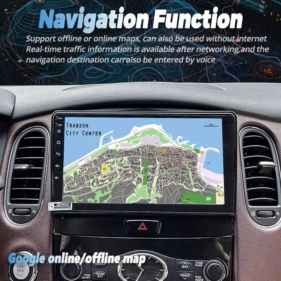 9inch For Infiniti QX50 EX25 EX35 2013-2020 Car Radio Wireless Carplay Android Auto Multim