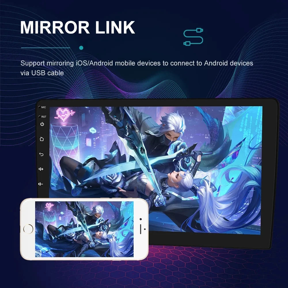 7/9/10 inch Universal Android 13 Car Radio 64G Autoradio android 2 Din car radio GPS BT Central Multimedia Smart car systems