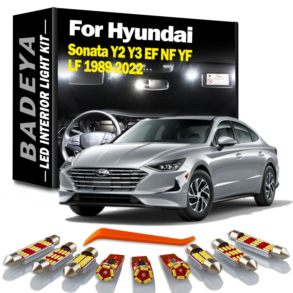 BADEYA Canbus LED Interior Reading Light Kit For Hyundai Sonata Y2 Y3 EF NF YF LF 1989- 20