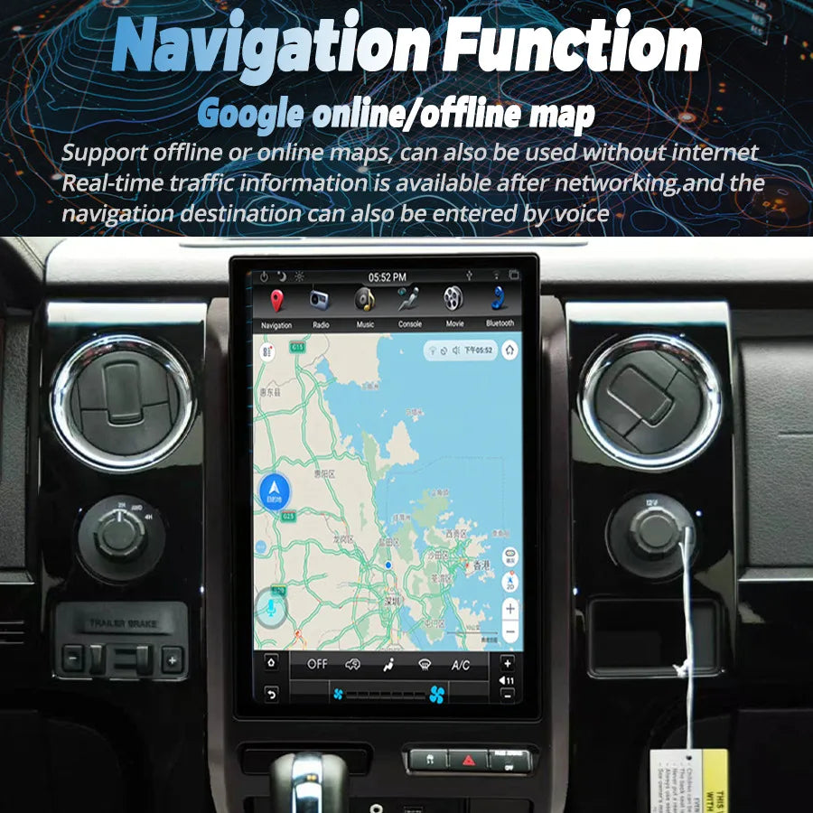 R 14inch Android 15 Screen For Ford F150 Raptor 2009-2012 Car Radio Multimedia Stereo Vide | AUTOKITSHOP